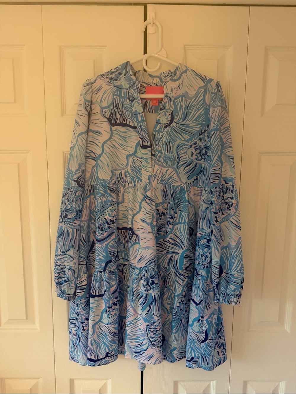 Lilly Pulitzer Winona dress in Fishful Thinking Long-Sleeve Dress